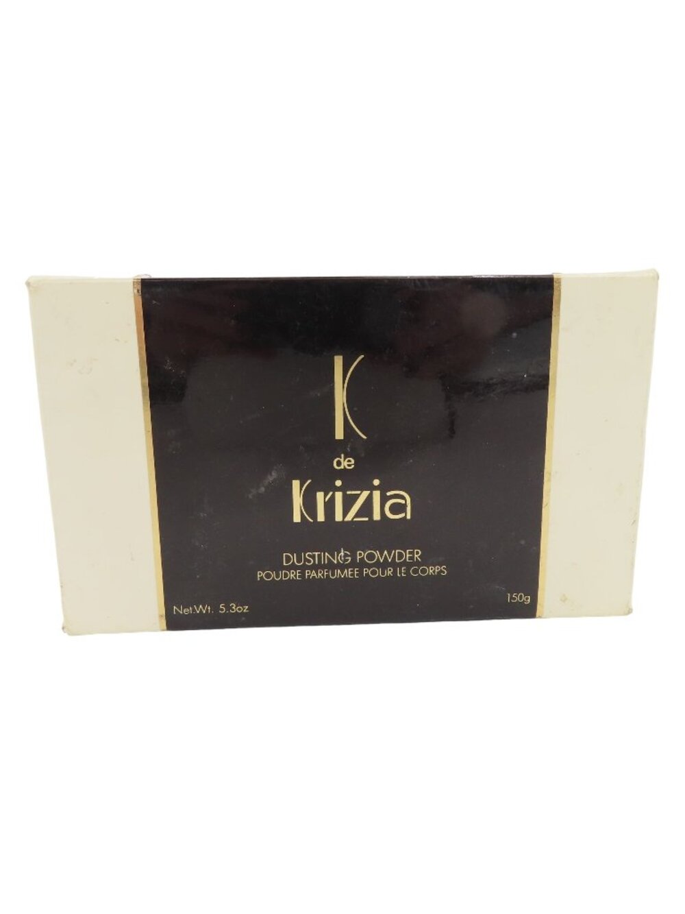 K de Krizia Dusting Powder 5.3 oz 150g NEW Open Box Unused Vintage Made in Italy